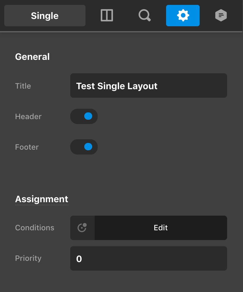 Conditions and Assignments