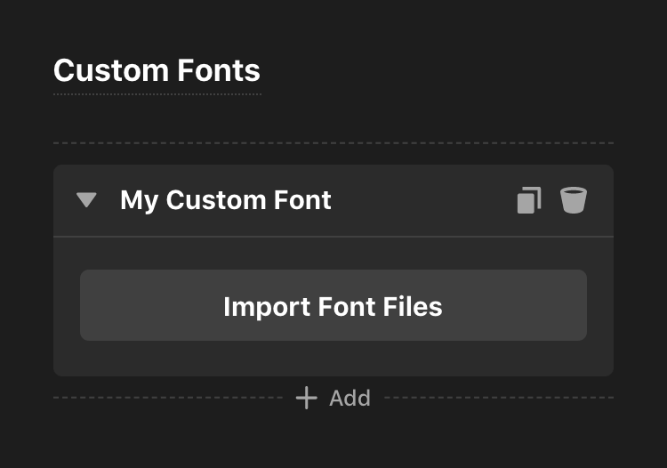 Font Manager