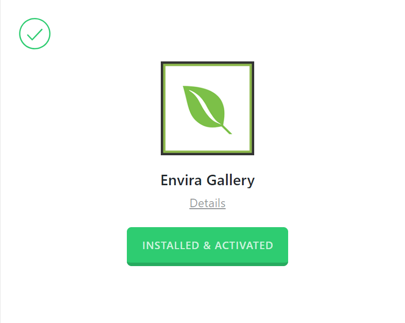 Envira Gallery Activated