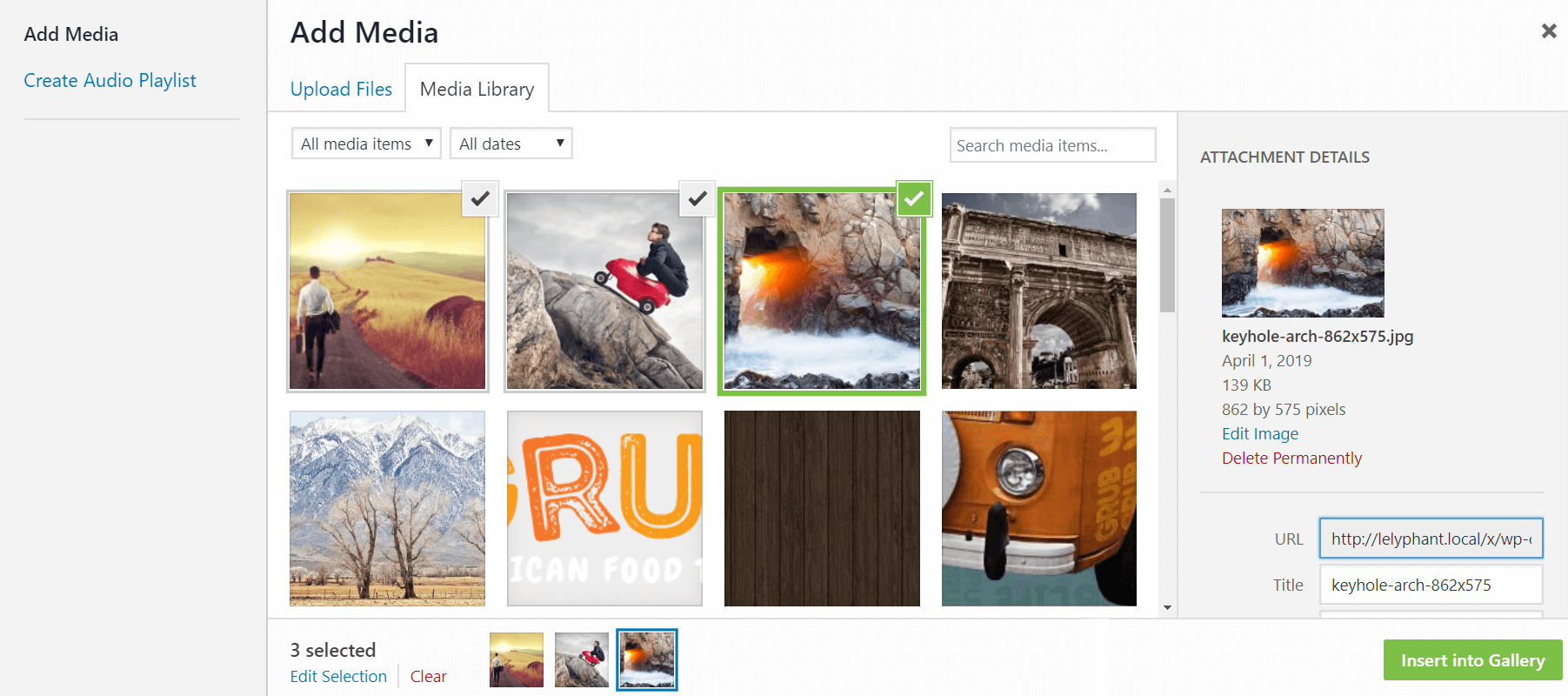 WordPress Add Media