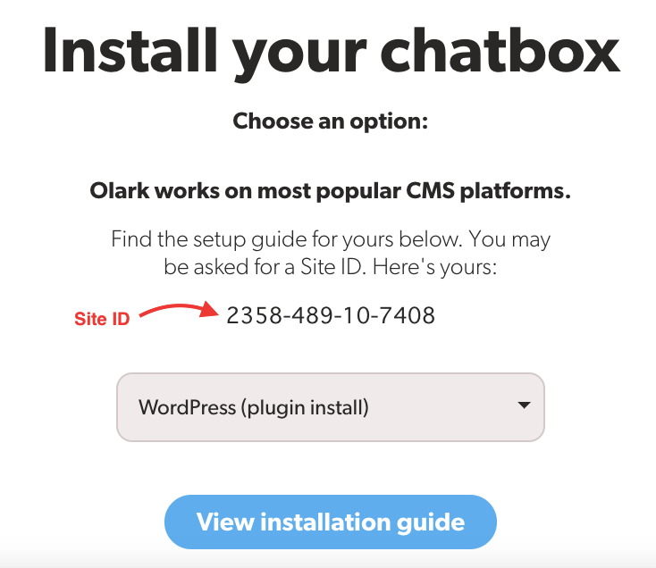 Olark Side ID