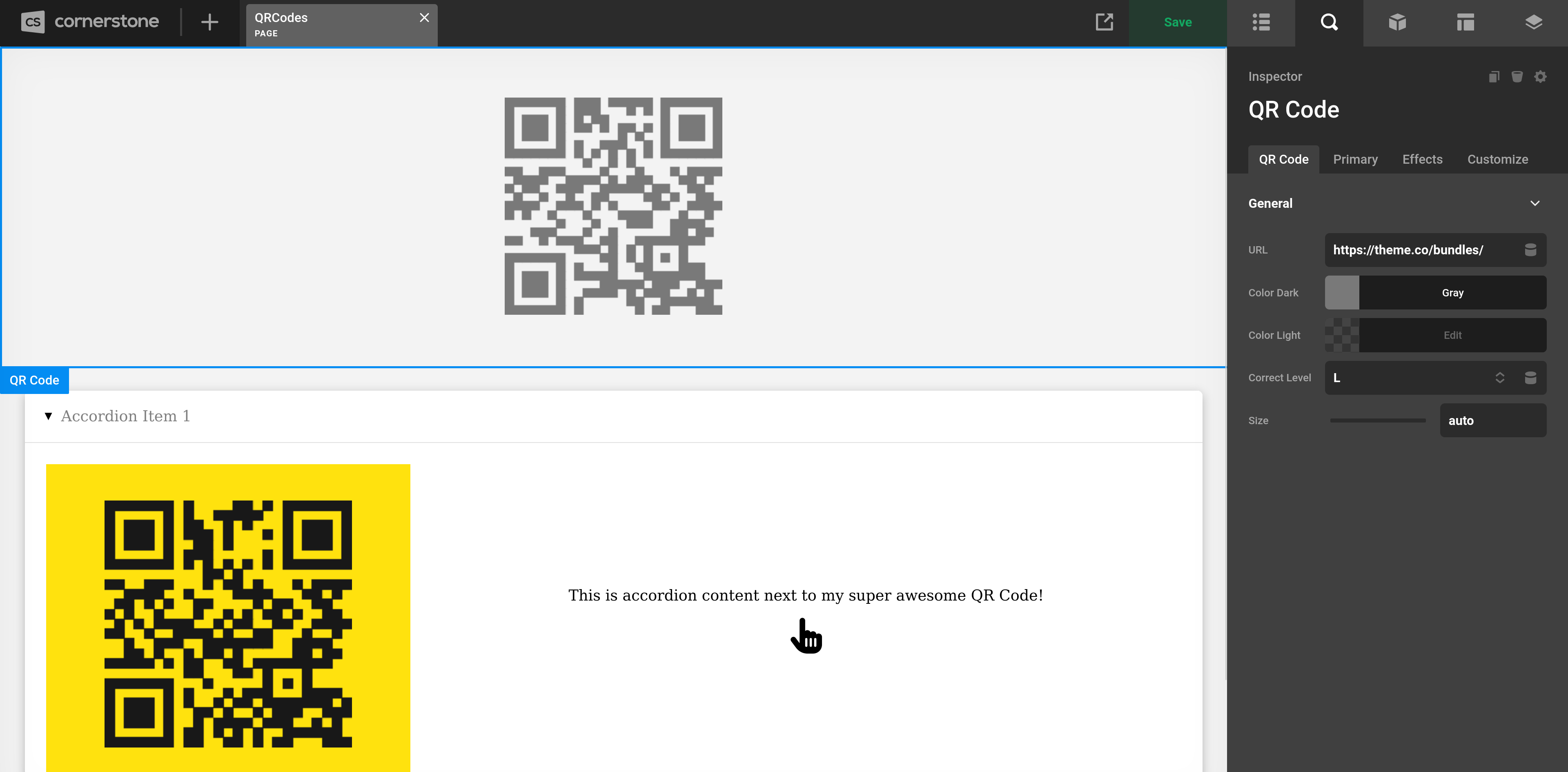 QR Code Element
