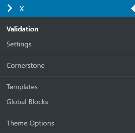 X > Validation