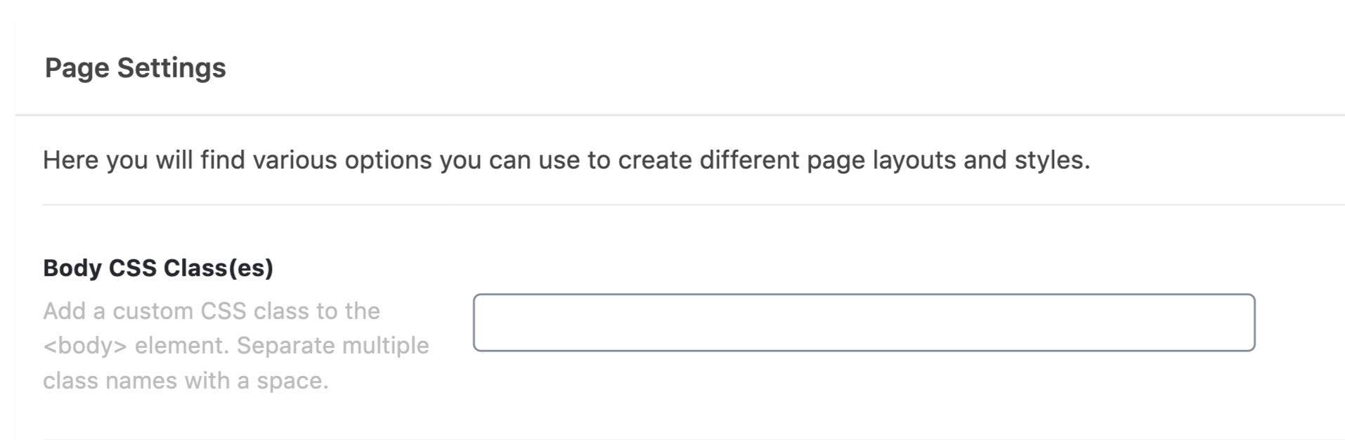 Page Settings #1