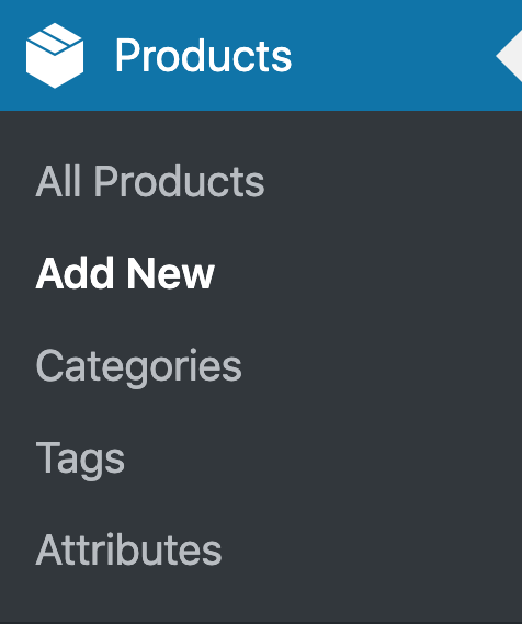 WooCommerce Product Menu