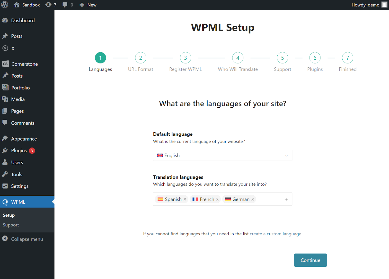 WPML Setup