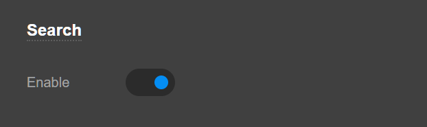 Theme Options Headers Navbar Search
