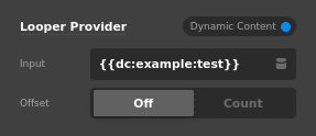 Looper from Dyanmic Content in Cornerstone UI