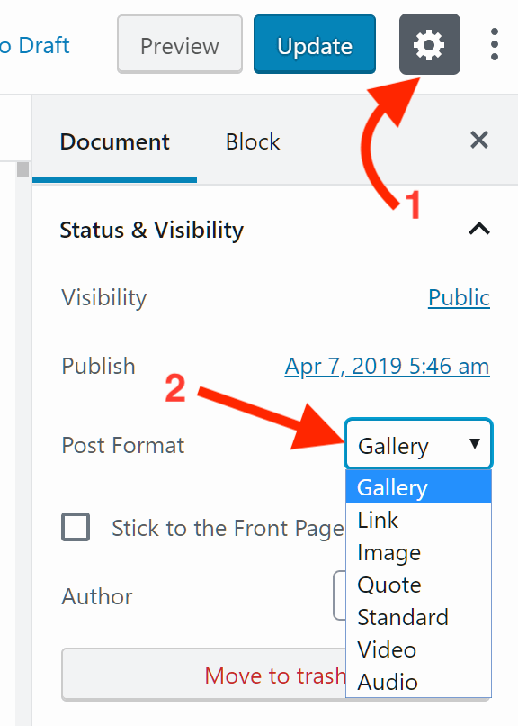 WordPress Post Format