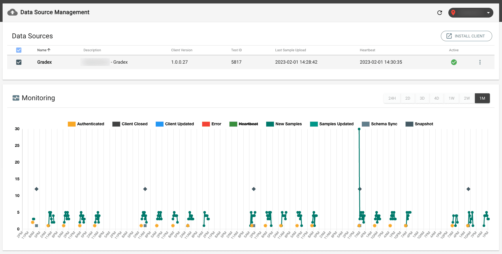 DataSync Client Setup