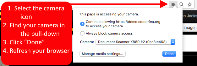 Camera using Firefox Camera using Firefox