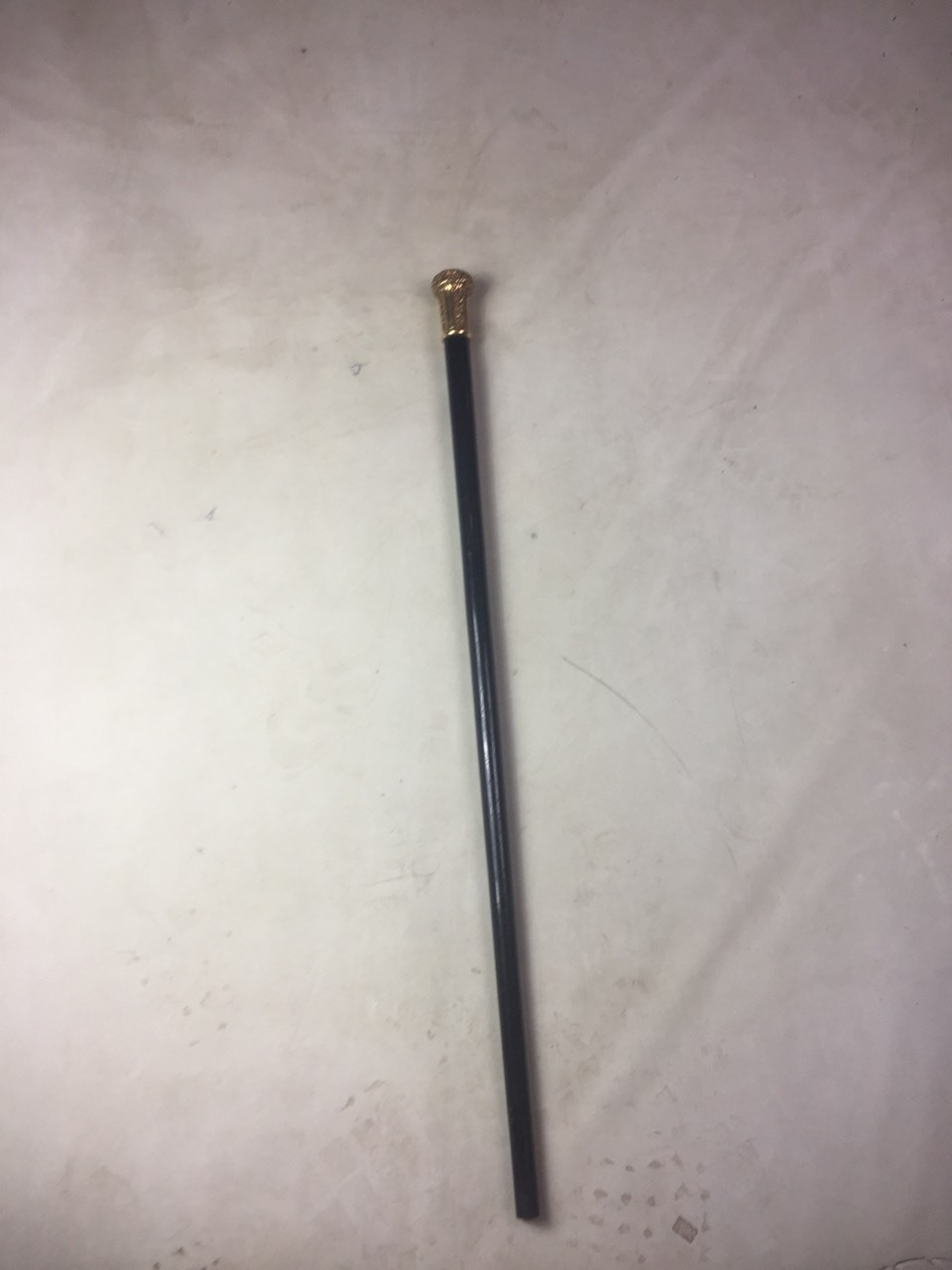 "8 Ball" Cane - Black and Gold