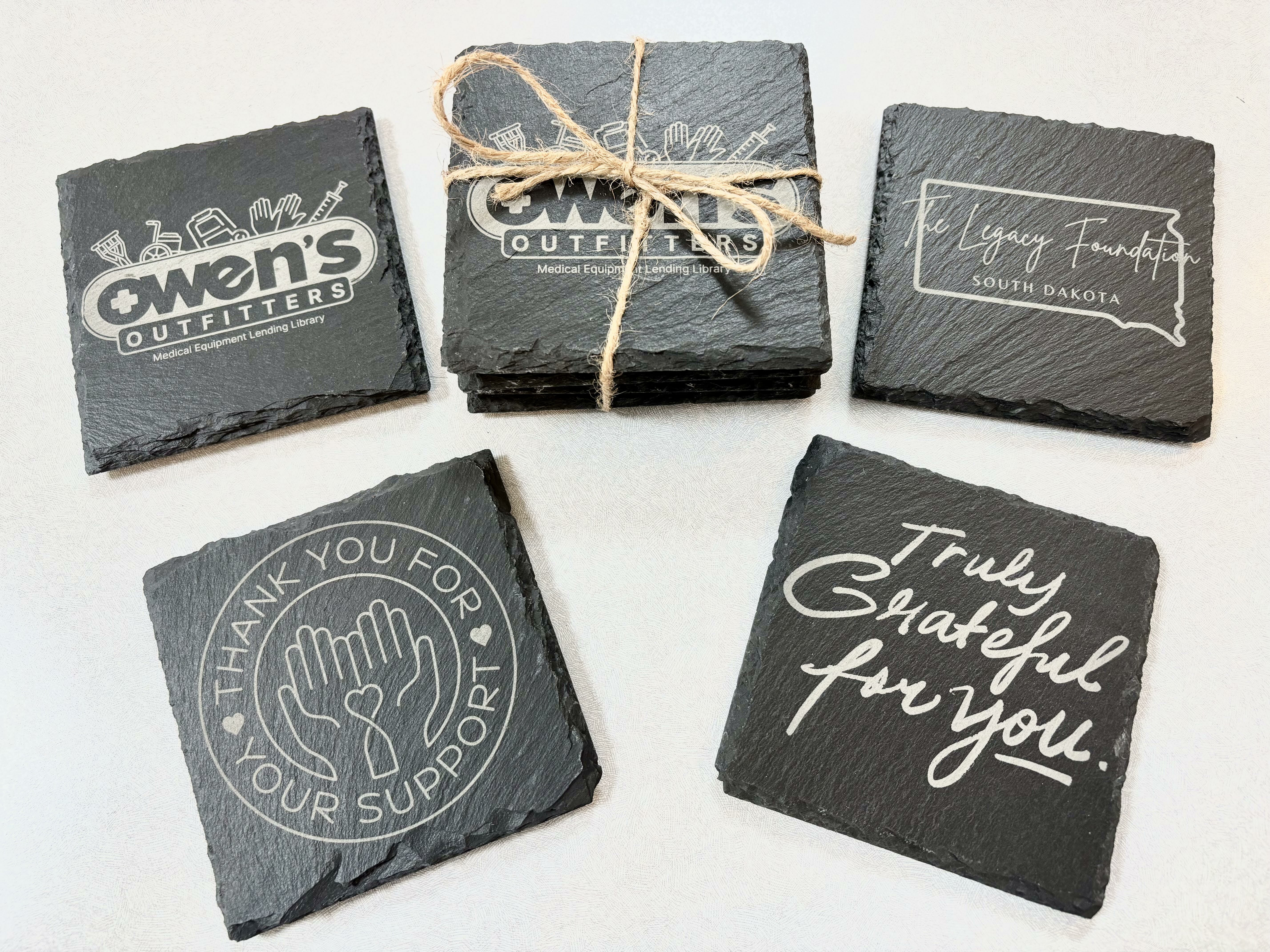 Owen's Outfitters Slate Coasters