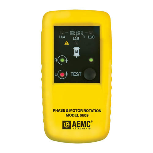 AEMC 6609 Phase & Motor Rotation Meter