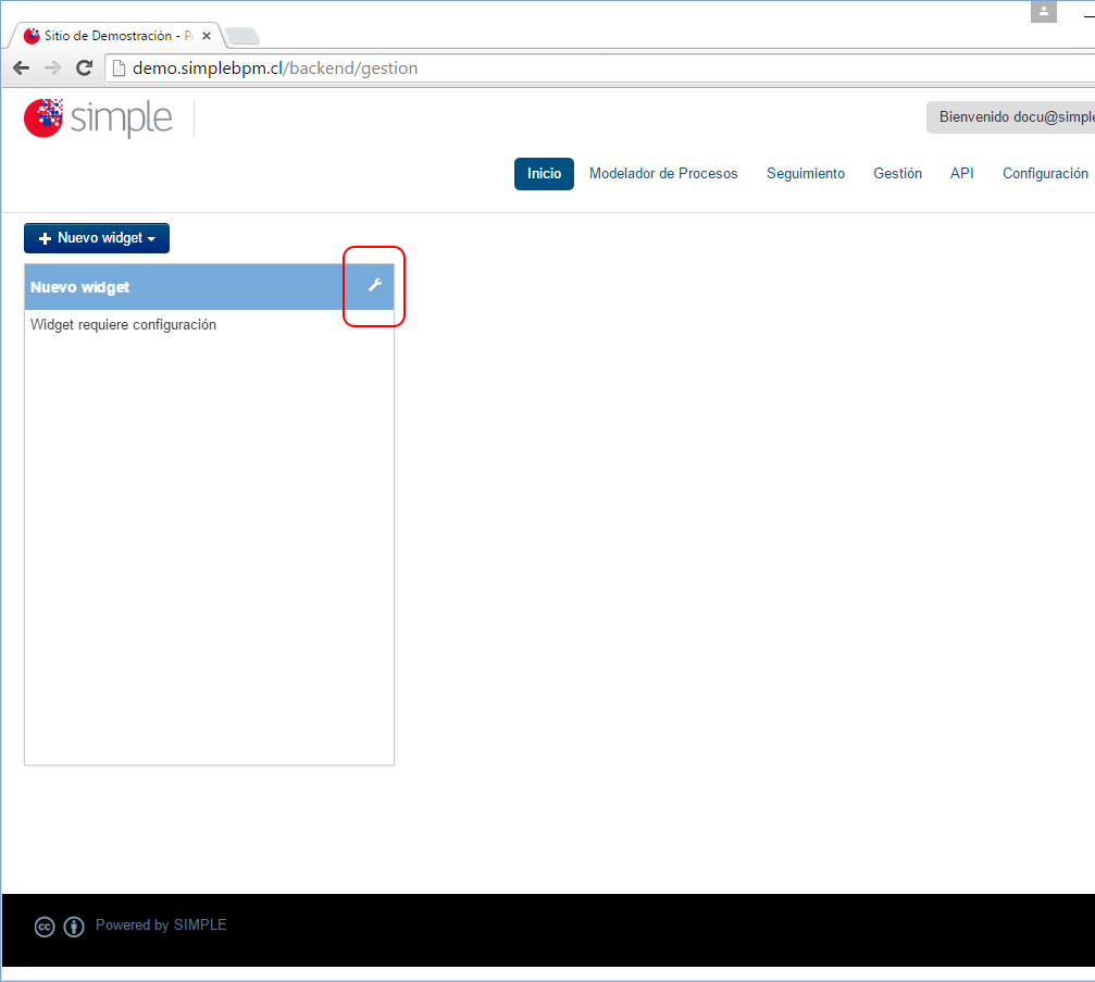 Icono parametria widget