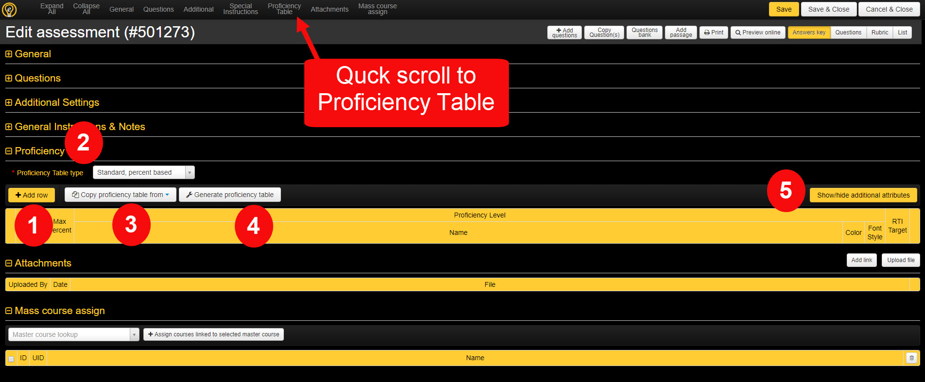 03.E.1. How to Select a Proficiency Table