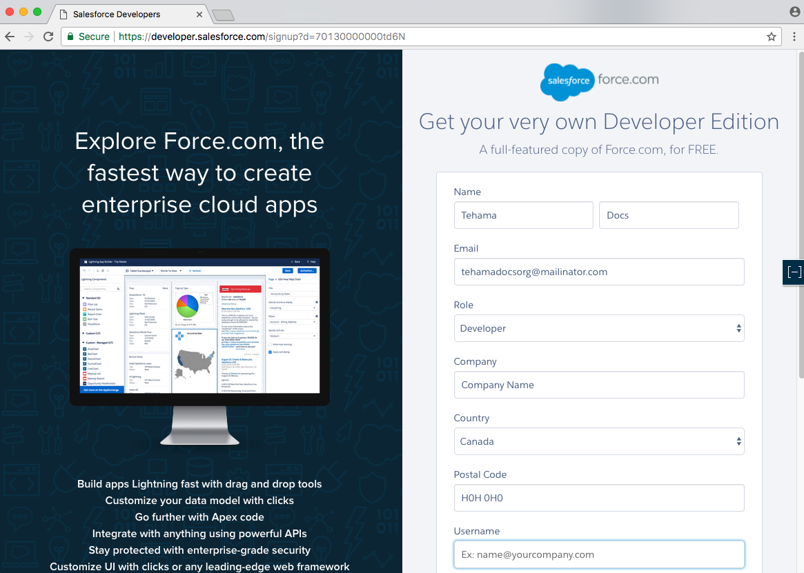 developer.salesforce.com/signup