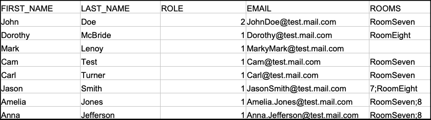 csv member spreadsheet