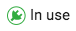 in use status icon