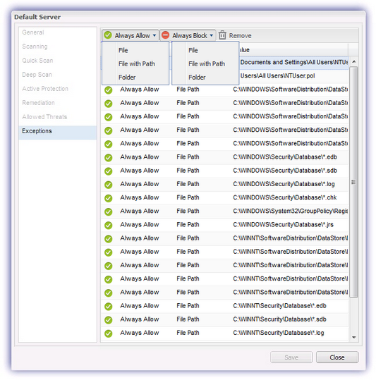 mav_vp_exceptions