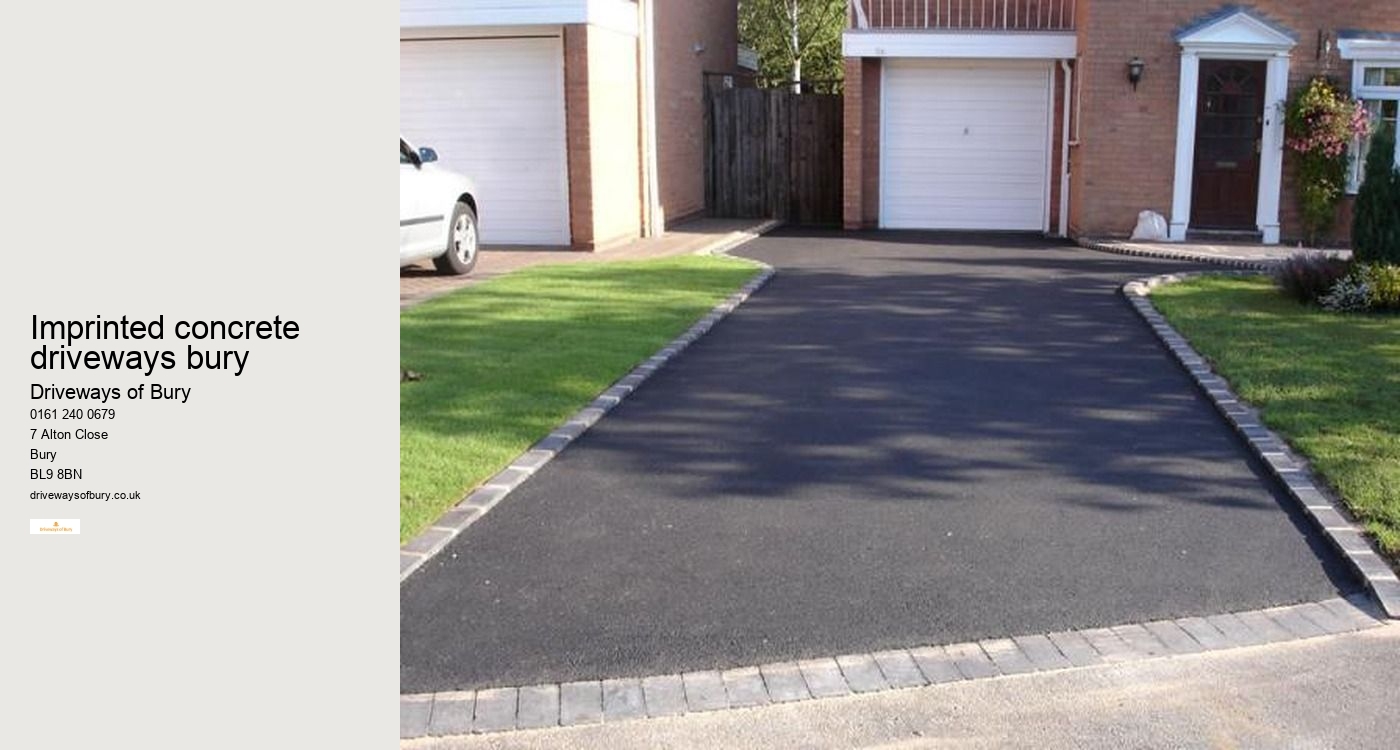 imprinted concrete driveways bury