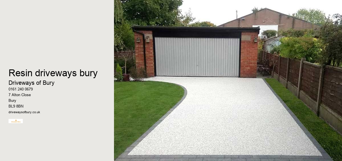 resin driveways bury