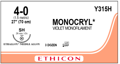 Ethicon Monocryl 4-0 Sh 27 (SUTURE)