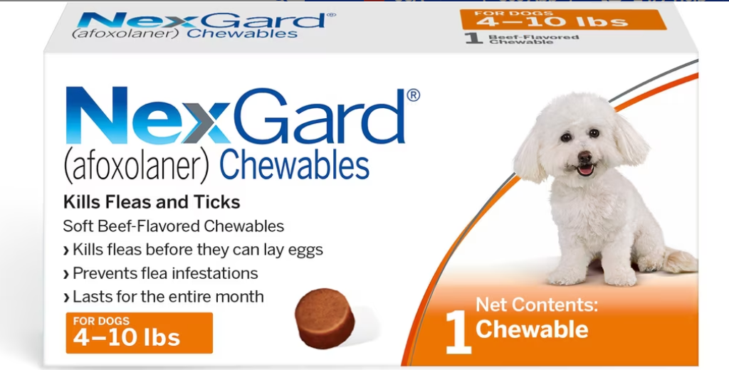 Nexgard Orange 6mths 4-10lbs 142829