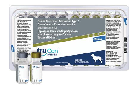 TruCan™ DAPPi+L4 (Max 5/4L)  (ELANCO)(Vaccine) EXP 04/26  Refrigerated No Ship Fridays