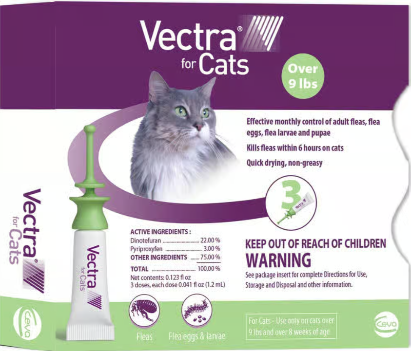 Vectra Cats Over 9lbs Green 3pk 3dx