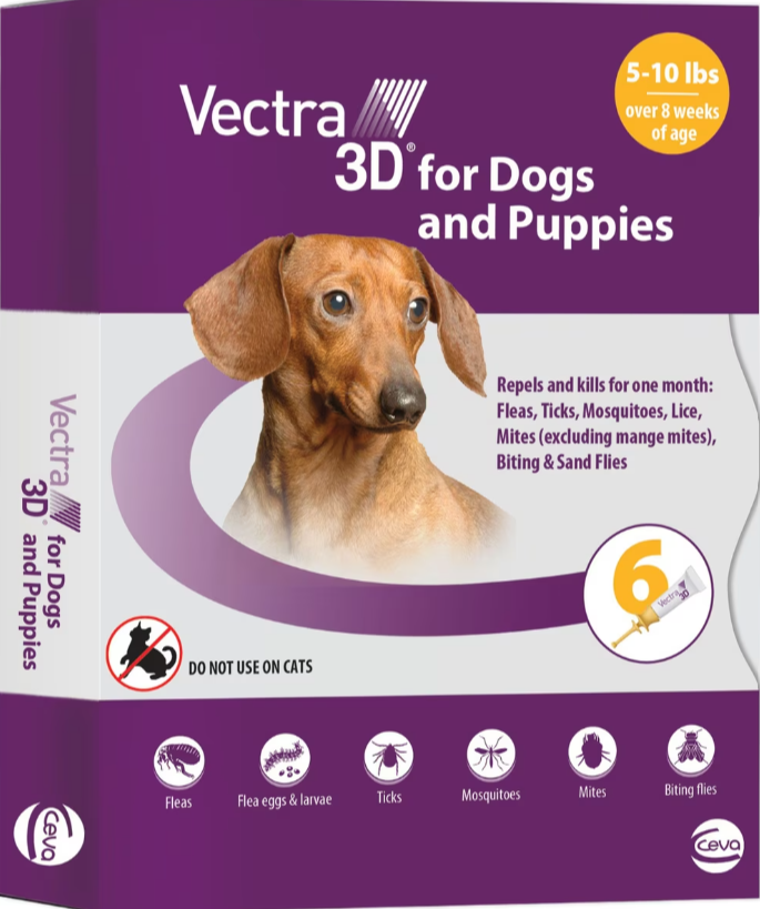Vectra 3D K9 5-10lbs Xs 3pk Gold 3dx