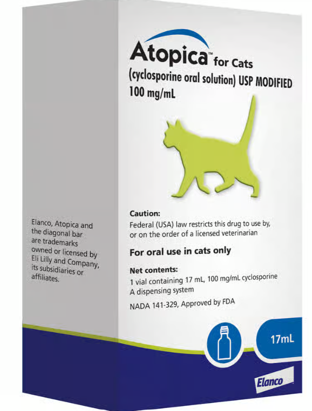 Atopica for cats 100mg/ml Blue