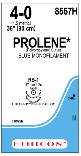 Ethicon Prolene 4-0 RB-1 36 (SUTURE)