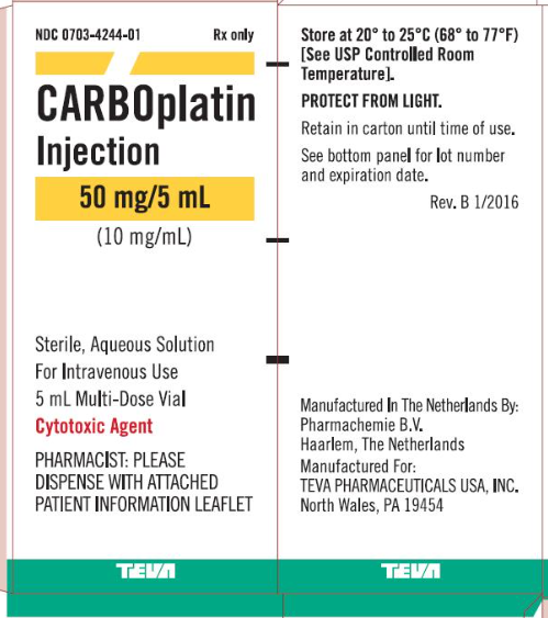 Carboplatin 10 mg/ml Injectable Solution MDV [PARAPLATIN]
