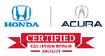 Body Shop is now Honda/Acura certified!