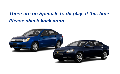 There are no Specials at this time. Please check back.