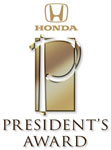 Honda Presidential Award Winner