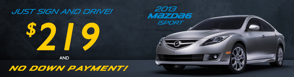2013 Mazda6 Sign and Drive Lease just $219 at month Paretti Mazda