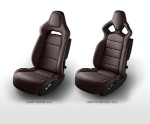 Brown 2014 Corvette Seats