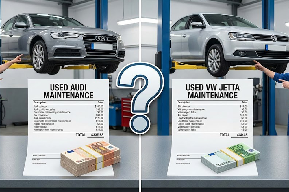 Used Audi vs VW Jetta maintenance cost