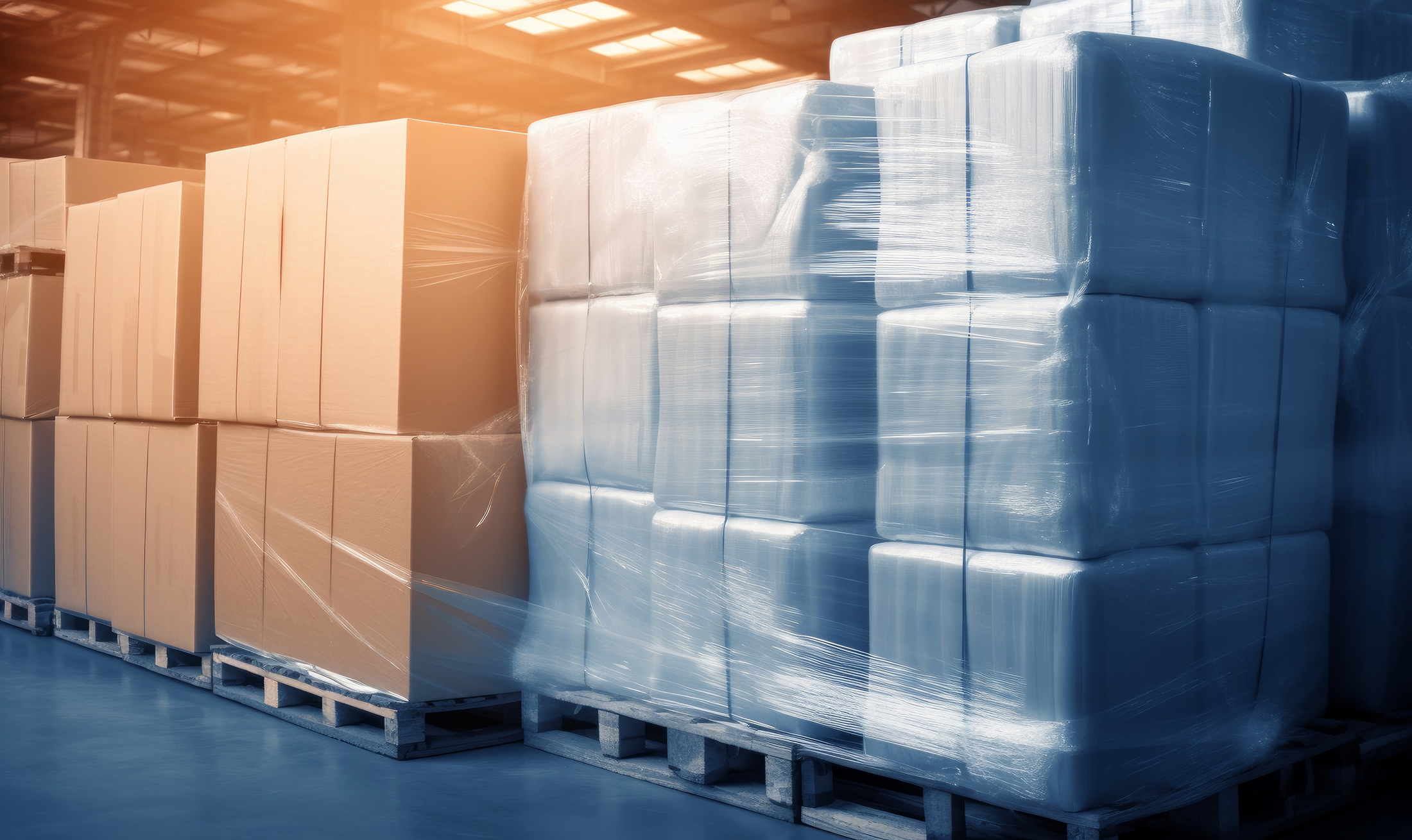 Stretch wrapped Product