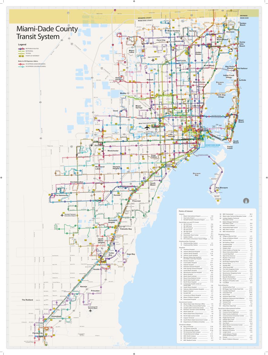 Miami Dade Transit Map Miami-Dade Transit - Avenza Systems Inc. - Avenza Maps