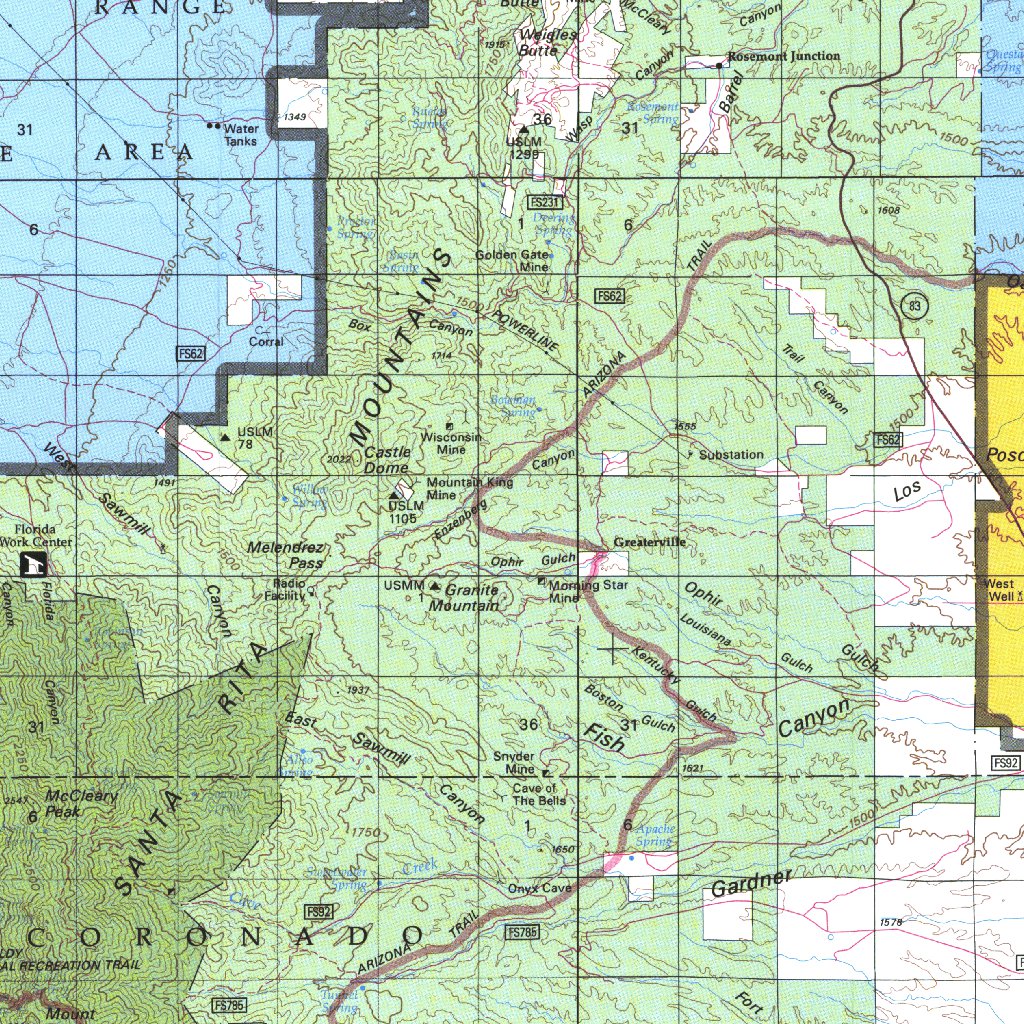 Fort Huachuca, AZ   BLM Surface Mgmt.   Digital Data Services, Inc