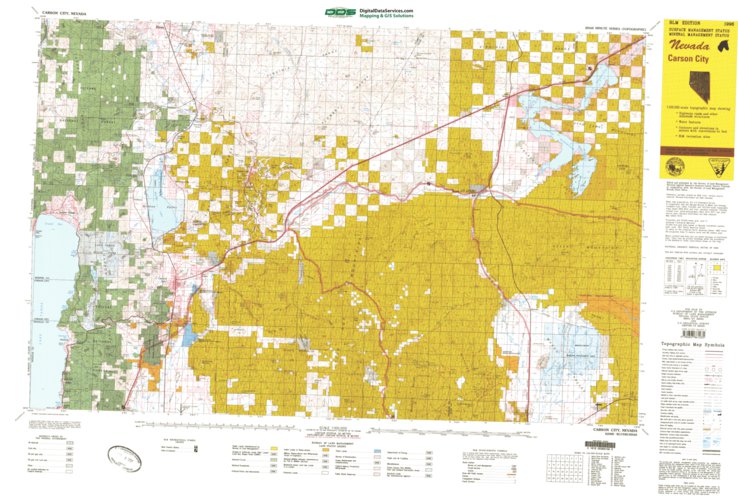 Blm Interactive Map Nevada Carson City, Nv - Blm Minerals Mgmt. - Digital Data Services, Inc. - Avenza  Maps