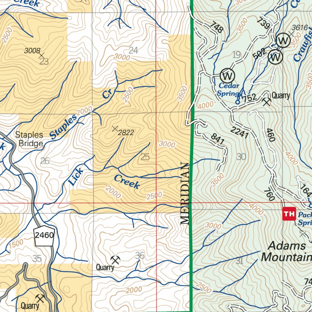 Cottage Grove Ranger District Map Us Forest Service R6 Avenza Maps