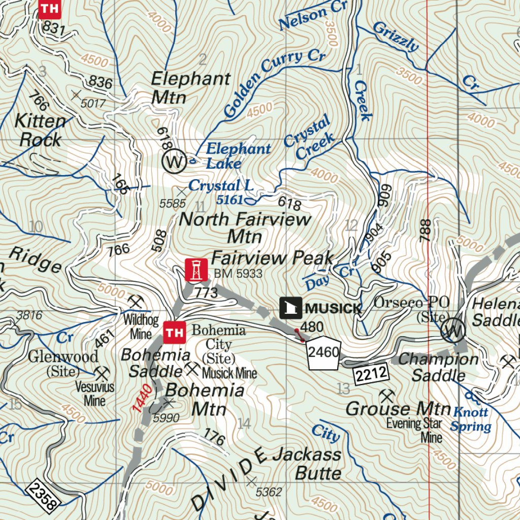 Cottage Grove Ranger District Map Us Forest Service R6 Avenza Maps