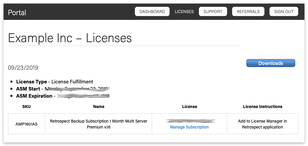 Subscription portal