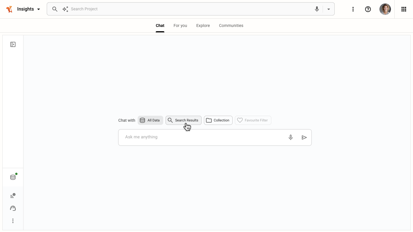 Manage a collection from the Chat dashboard