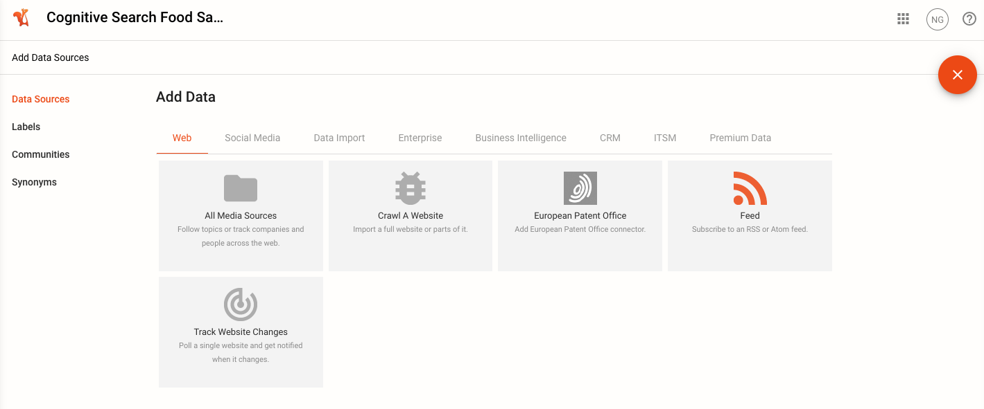 Add Data Sources Example