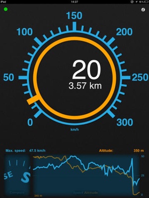 Screenshot Speedometer Speed Box on iPad